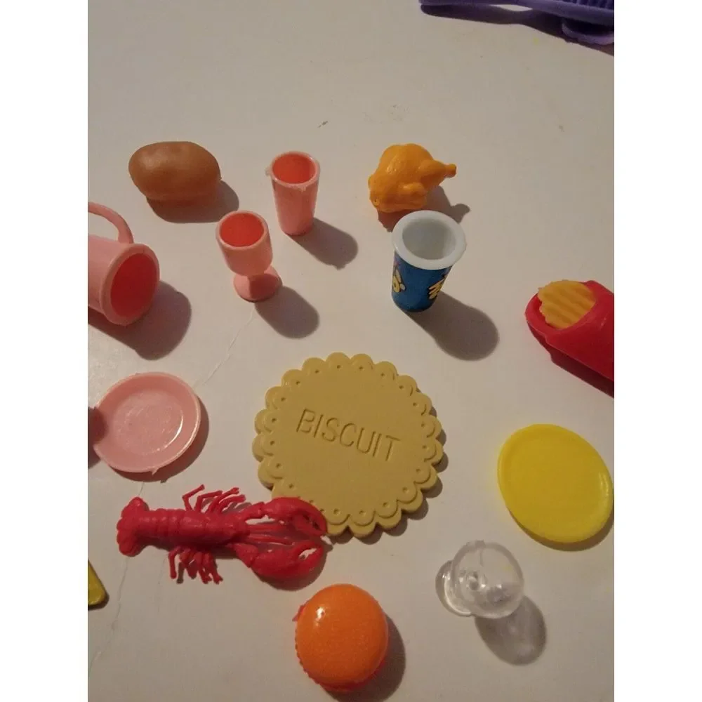 Vintage Lot Of 15+ Barbie Doll‎ Miscellaneous Accessories Kitchen Food Beverage